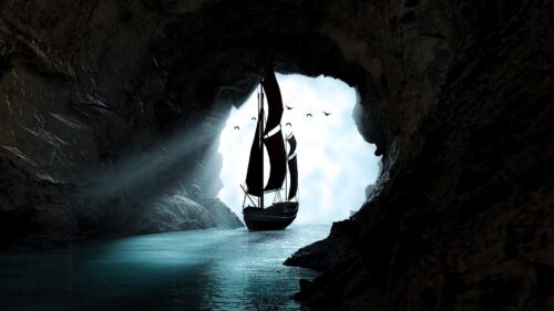 Boat, Cave, Water Wallpapers Free Download