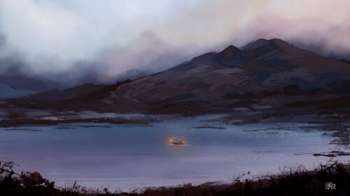 Boat, Fog, Art Wallpapers Free Download