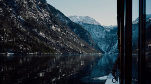 Boat, Lake, Mountains Wallpapers Free Download
