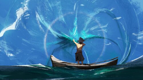 Boat, Man, Clouds Wallpapers Free Download