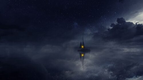 Boat, Water, Clouds Wallpapers Free Download