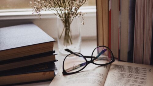 Books, Glasses, Vase HD Wallpapers Download