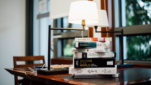 Books, Table, Lamp HD Wallpapers Download