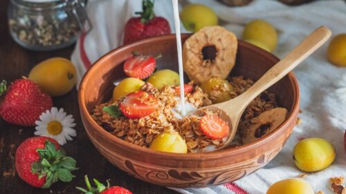 Breakfast, Fruit, Strawberries HD Wallpapers Download