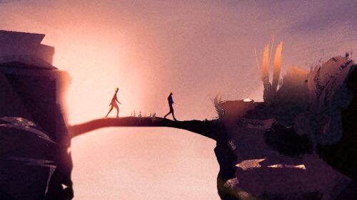 Bridge, Love, Sunset HD Wallpapers Download