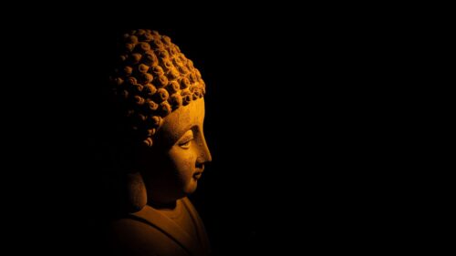 Buddha, Statue, Dark HD Wallpapers Download