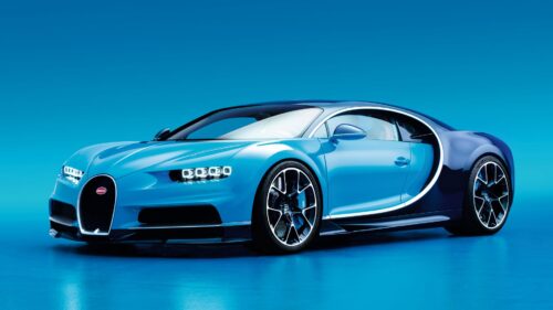 Bugatti Chiron, Side, View, Blue HD Wallpapers Download