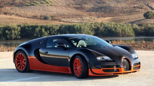 Bugatti Veyron, Orange, Bugatti, Veyron, HD Wallpapers Free Download
