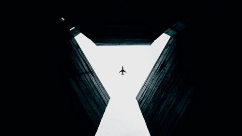 Building, Sky, Plane Free Wallpapers