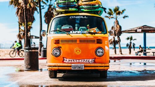 Bus, Surfing, Summer Free Wallpapers