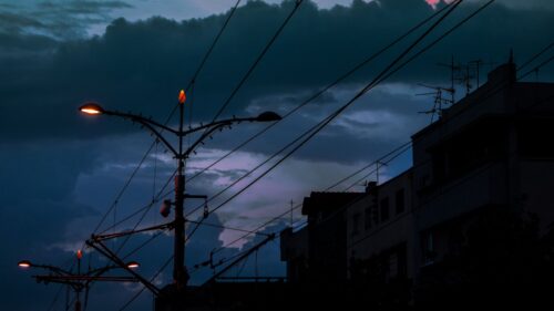 Cable Poles Lights, Free Wallpapers