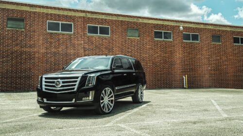 Cadillac, Escalade, Black, Side, View Free Wallpapers