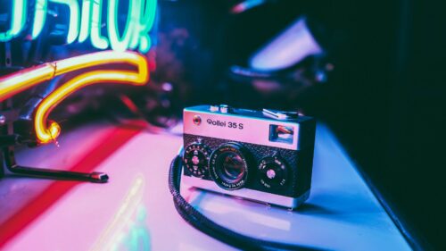 Pollie Camera, Neon, Light Wallpapers Download