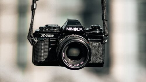 Minolta Camera, Retro, Blur Wallpapers Download