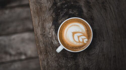 Cappuccino, Art, Wooden, Table HD Wallpapers Download