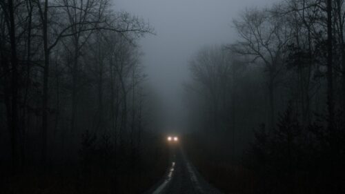 Car, Lights, Fog HD Wallpapers Download