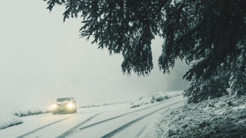 Car, Lights, Snow HD Wallpapers Download