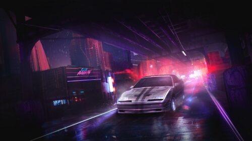Car, Night, Art HD Wallpapers Download