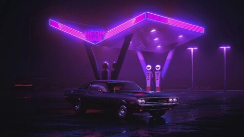 Car, Old, Neon HD Wallpapers Download