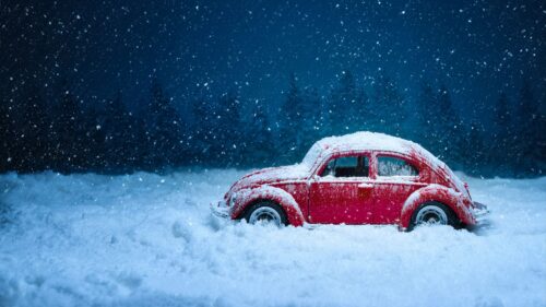 Car, Retro, Winter Wallpapers Free Download
