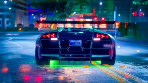 Car, Sportscar, Neon Wallpapers Free Download (2)
