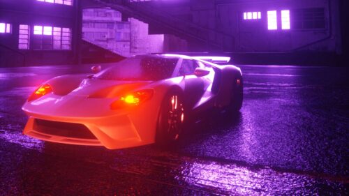 Car, Sportscar, Neon Wallpapers Free Download