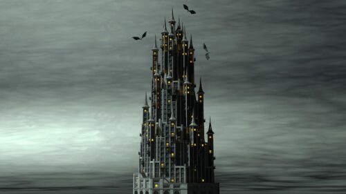 Castle, Dragons, Fog Wallpapers Free Download