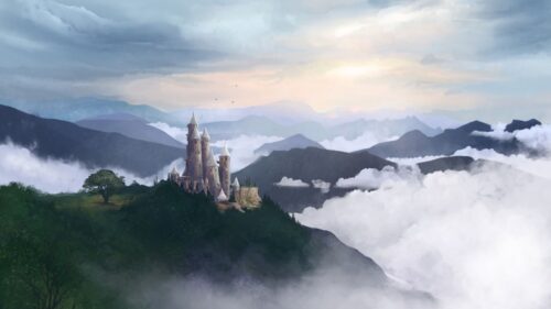 Castle, Fog, Forest Wallpapers Free Download