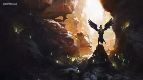 Cave, Angel, Candles Wallpapers Free Download
