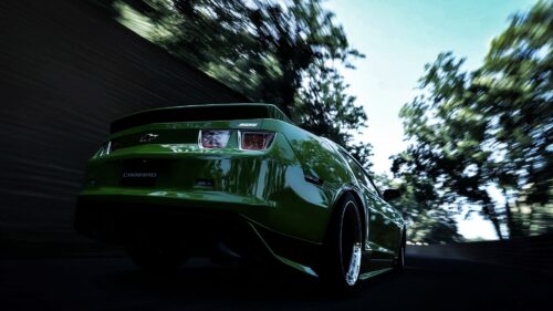 Chevrolet Camaro, Green, Rear, Bumper Wallpapers Free Download