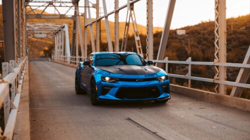 Chevrolet, Front, View, Blue Wallpapers Free Download