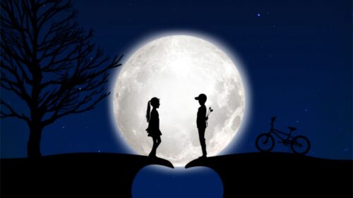 Children, Silhouettes, Love Wallpapers Free Download