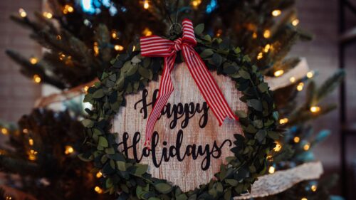 Christmas New Year, Wreath HD Wallpapers Download