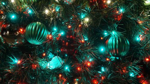 Christmas Toys, Garland, Light HD Wallpapers Download