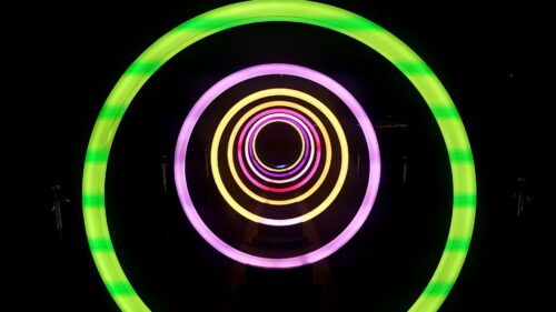 Circles, Neon, Light HD Wallpapers Download