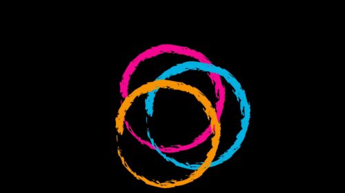 Circles, Pink, Blue HD Wallpapers Download
