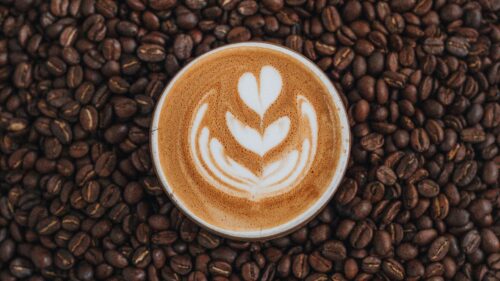 Coffee Cup, Grains HD Wallpapers Download