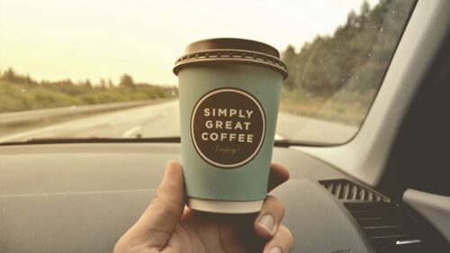 Coffee Glass, Drink, Inscription HD Wallpapers Download