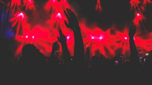 Concert, Hands, Silhouettes HD Wallpapers Download