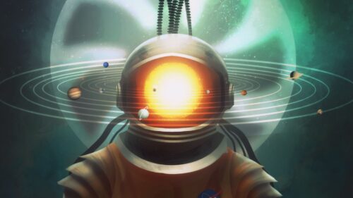 Cosmonaut, Space, Art HD Wallpapers Download