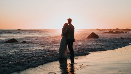 Couple, Beach, Sunset HD Wallpapers Download
