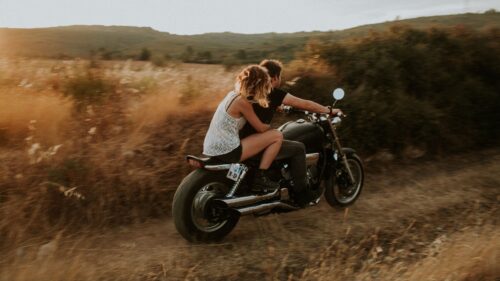 Couple, Motorcycle, Love HD Wallpapers Download