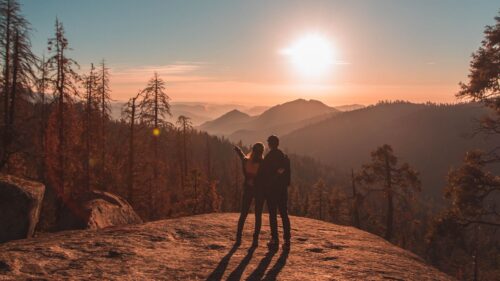 Couple, Mountains, Travel HD Wallpapers Download (2)