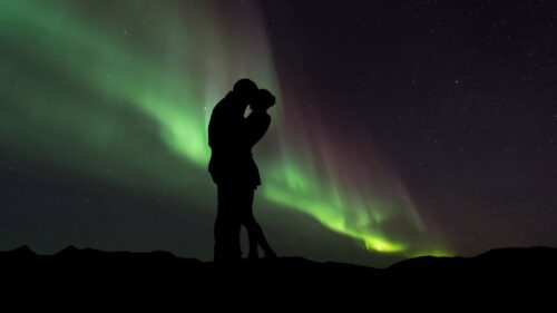 Couple, Silhouettes, Hugs, Love HD Wallpapers Download