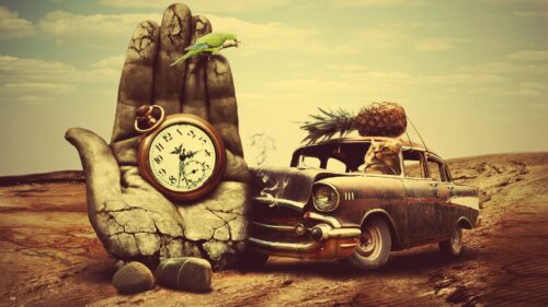 Creative, Hand, Surrealism, Car HD Wallpapers Download