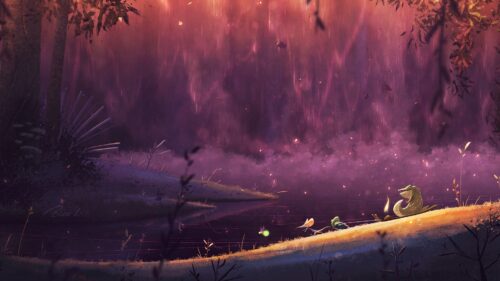 Crocodile, Lake, Art HD Wallpapers Download