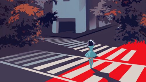 Crosswalk, Silhouette, Art HD Wallpapers Download