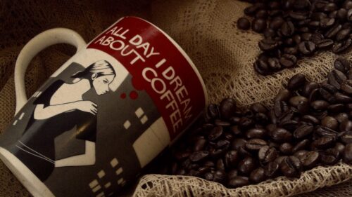 Cup, Coffee, Coffee Beans Free Wallpapers Download