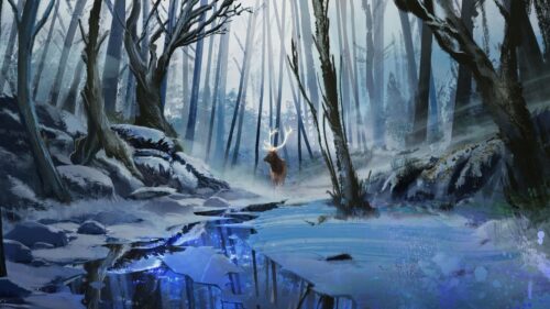Deer, Art, Forest Free Wallpapers Download