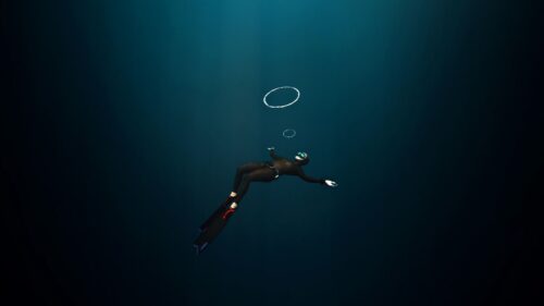 Diver, Flippers, Depth HD Wallpapers Free Download
